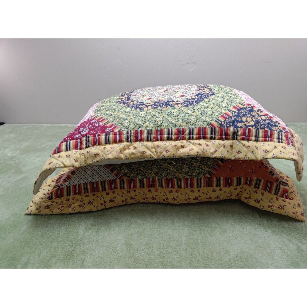 Vintage Quilted Pillow Case Set 32" x 23" Pillows not included (Please Read)